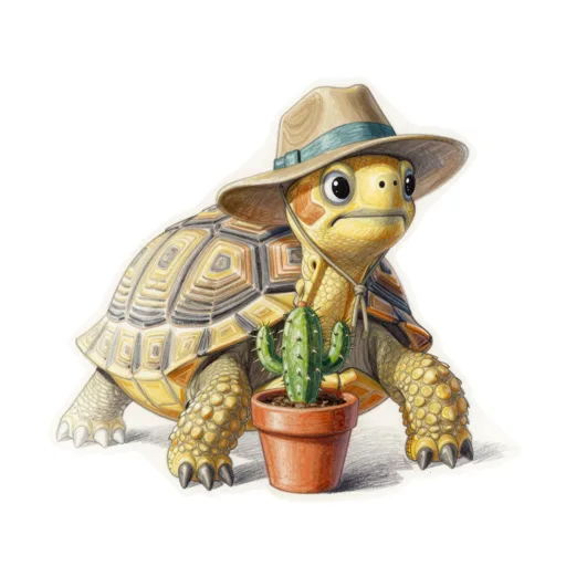 Tortoise Beekeeping Cactus Planter