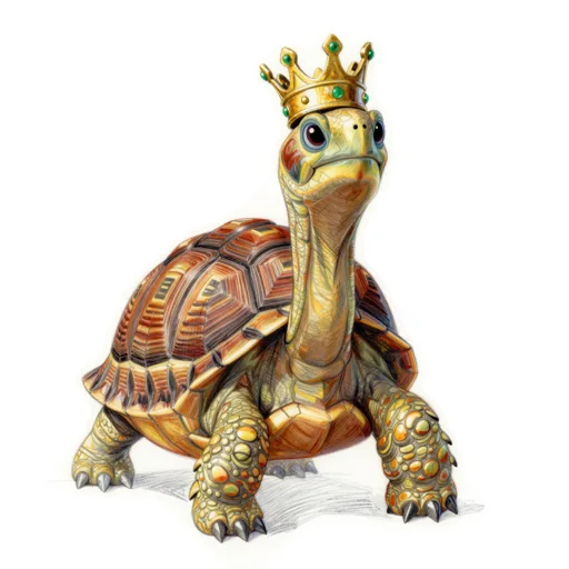 Tortoise Royalty Gold Crown