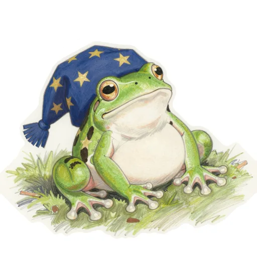 Tree Frog Stargazing Starry Nightcap
